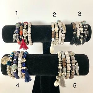 Womens Boho Bracelets Bundle of 5 Bracelet Sets